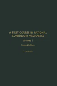 A First Course in Rational Continuum Mechanics V1_cover