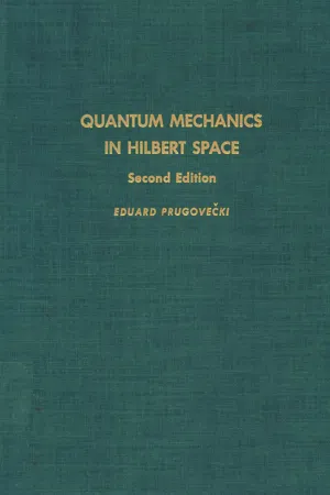 Quantum Mechanics in Hilbert Space