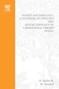 Seifert and Threlfall, A Textbook of Topology_cover