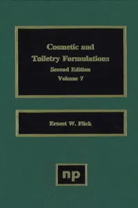 Cosmetic and Toiletry Formulations, Vol. 7_cover