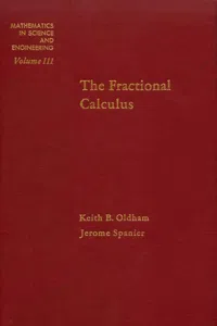 The Fractional Calculus Theory and Applications of Differentiation and Integration to Arbitrary Order_cover
