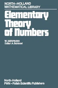 Elementary Theory of Numbers_cover
