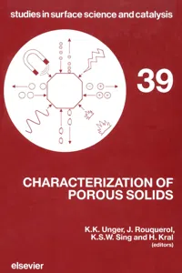 Characterization of Porous Solids_cover