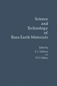 Science and Technology of Rare Earth Materials_cover