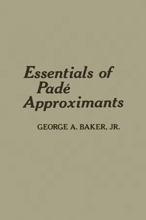 Essentials of Padé Approximants