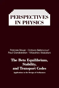 The Beta Equilibrium, Stability, and Transport Codes_cover