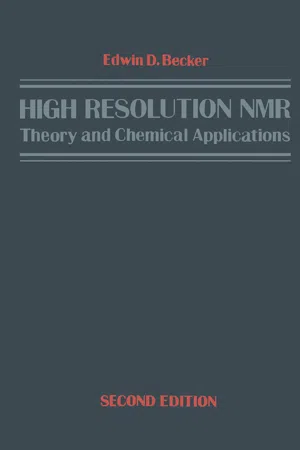 High Resolution NMR