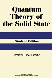 Quantum Theory of the Solid State_cover