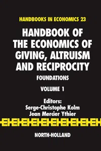 Handbook of the Economics of Giving, Altruism and Reciprocity_cover