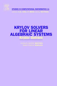 Krylov Solvers for Linear Algebraic Systems_cover