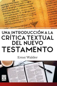 Una introducción a la crítica textual del Nuevo Testamento_cover