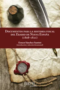 Documentos para la historia fiscal del erario de Nueva España_cover