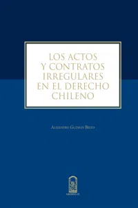 Los actos y contratos irregulares en el derecho chileno_cover