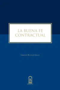 La buena fe contractual_cover