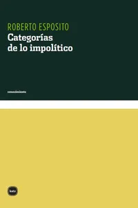 Categorías de lo impolítico_cover