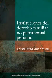 Instituciones del derecho familiar no patrimonial peruano_cover