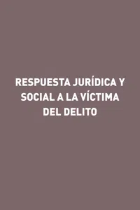 Respuesta jurídica y social a la víctima del delito_cover