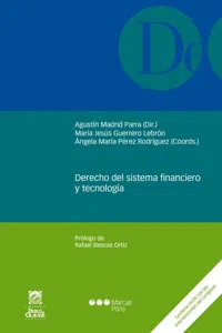 Derecho del sistema financiero y tecnología_cover