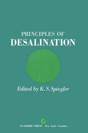 Principles of Desalination