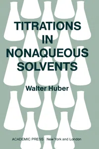 Titrations in Nonaqueous Solvents_cover