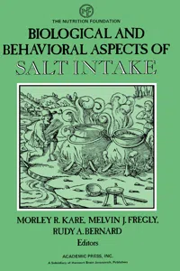 Biological and Behavioral Aspects of Salt Intake_cover