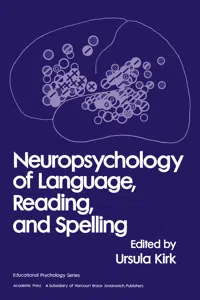 Neuropsychology of Language, Reading and Spelling_cover