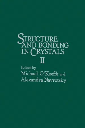 Structure and Bonding in crystals