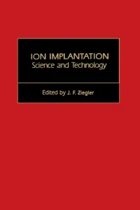 Ion Implantation Science and Technology_cover