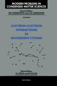 Electron-Electron Interactions in Disordered Systems_cover