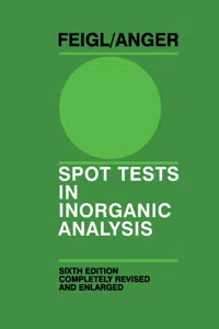 Spot Tests in Inorganic Analysis_cover