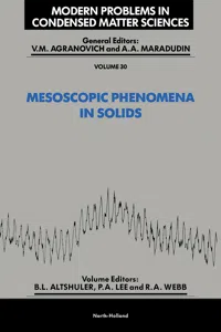 Mesoscopic Phenomena in Solids_cover