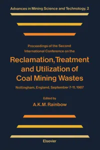 Reclamation, Treatment and Utilization of Coal Mining Wastes_cover