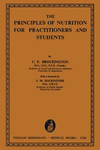 The Principles of Nutrition for Practitioners and Students_cover