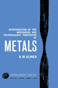 Determination of the Mechanical and Technological Properties of Metals_cover