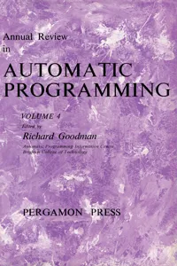 Annual Review in Automatic Programming_cover