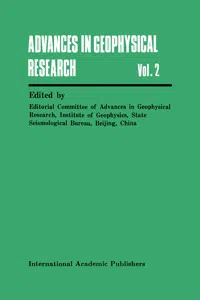 Advances in Geophysical Research_cover