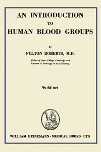 An Introduction to Human Blood Groups_cover