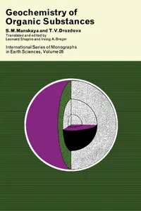 Geochemistry of Organic Substances_cover