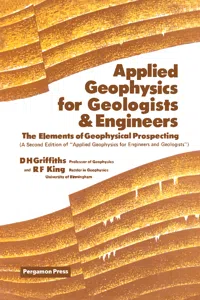 Applied Geophysics for Geologists and Engineers_cover