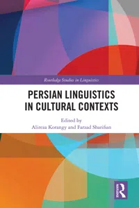 Persian Linguistics in Cultural Contexts_cover
