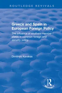 Greece and Spain in European Foreign Policy_cover