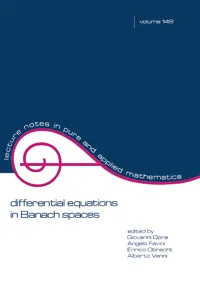 Differential Equations in Banach Spaces_cover