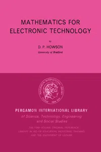 Mathematics for Electronic Technology_cover