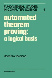Automated Theorem Proving: A Logical Basis_cover