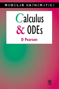 Calculus and Ordinary Differential Equations_cover