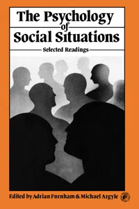 The Psychology of Social Situations_cover