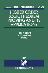 Higher Order Logic Theorem Proving and its Applications_cover