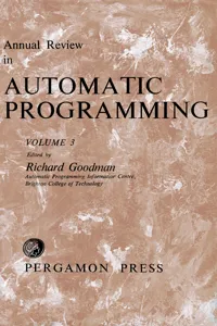 Annual Review in Automatic Programming_cover