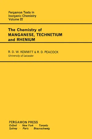 The Chemistry of Manganese, Technetium and Rhenium