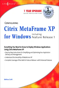 Configuring Citrix MetaFrame XP for Windows_cover